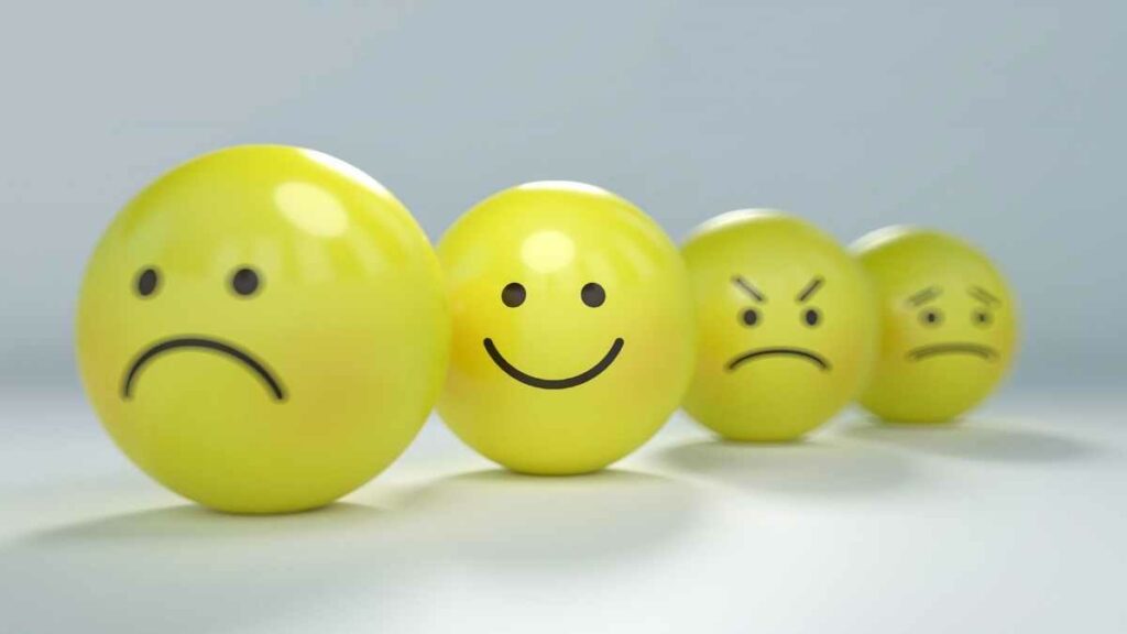 emotions yellow balls