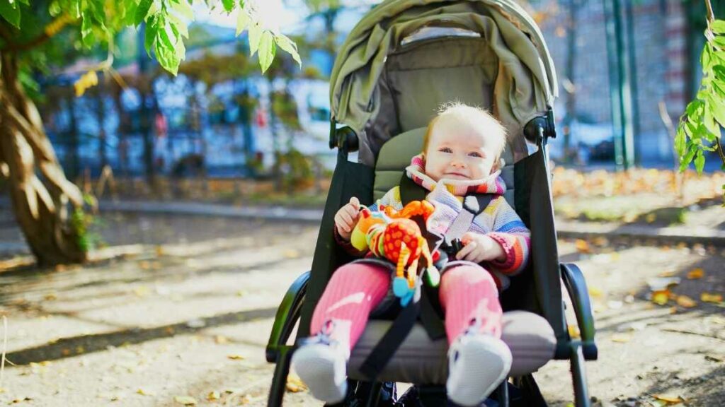 toddler toy in stroller